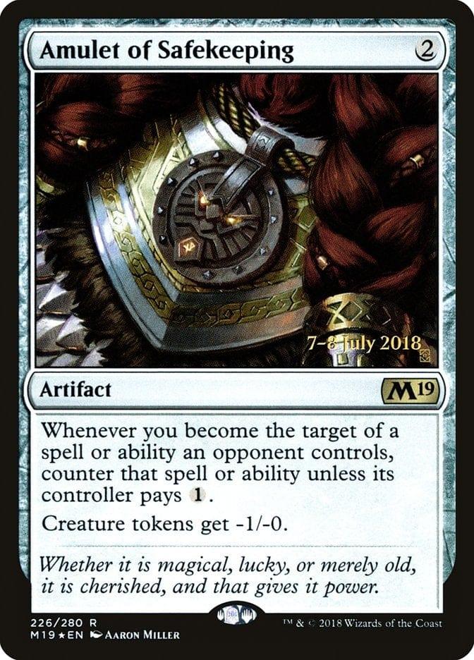 Amulet of Safekeeping [Core Set 2019 Prerelease Promos] - La Boîte Mystère ( The Mystery Box)