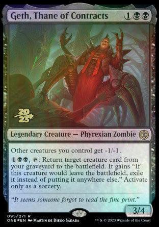 Geth, Thane of Contracts [Phyrexia: All Will Be One Prerelease Promos] - La Boîte Mystère ( The Mystery Box)