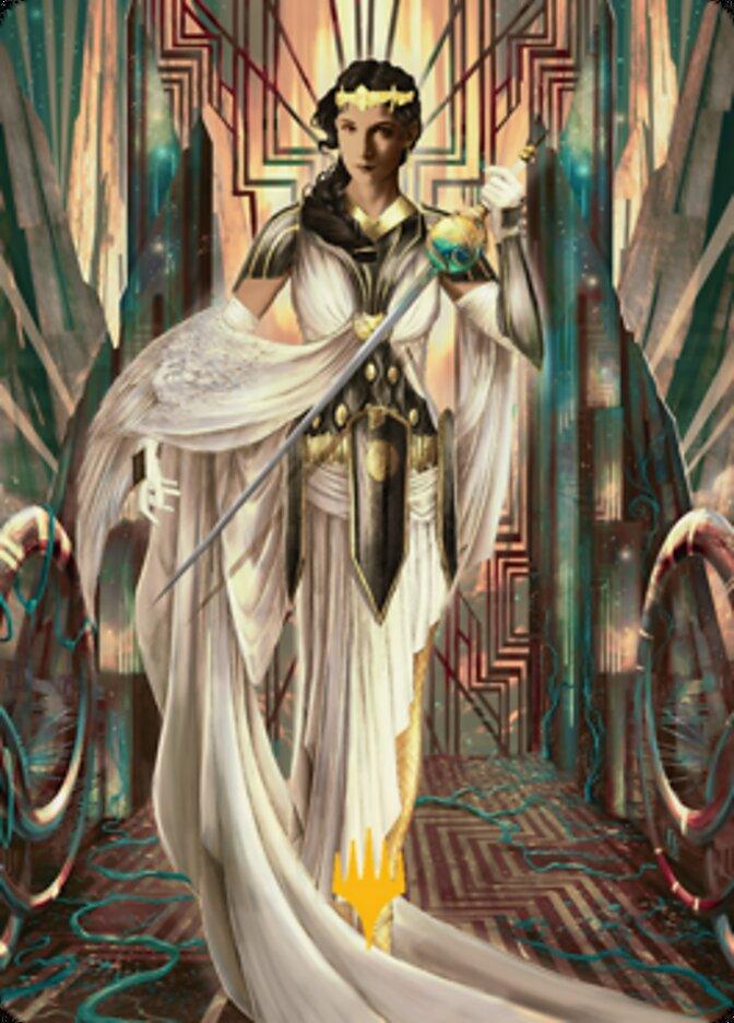 Elspeth Resplendent 2 Art Card (Gold-Stamped Signature) [Streets of New Capenna Art Series] - La Boîte Mystère ( The Mystery Box)