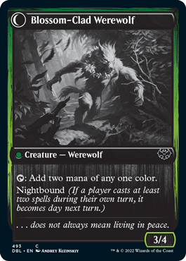 Weaver of Blossoms // Blossom-Clad Werewolf [Innistrad: Double Feature] - La Boîte Mystère ( The Mystery Box)