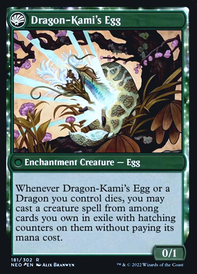 The Dragon-Kami Reborn // Dragon-Kami's Egg [Kamigawa: Neon Dynasty Prerelease Promos] - La Boîte Mystère ( The Mystery Box)