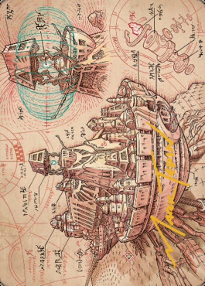 Defense Grid Art Card (Gold-Stamped Signature) [The Brothers' War Art Series] - La Boîte Mystère ( The Mystery Box)