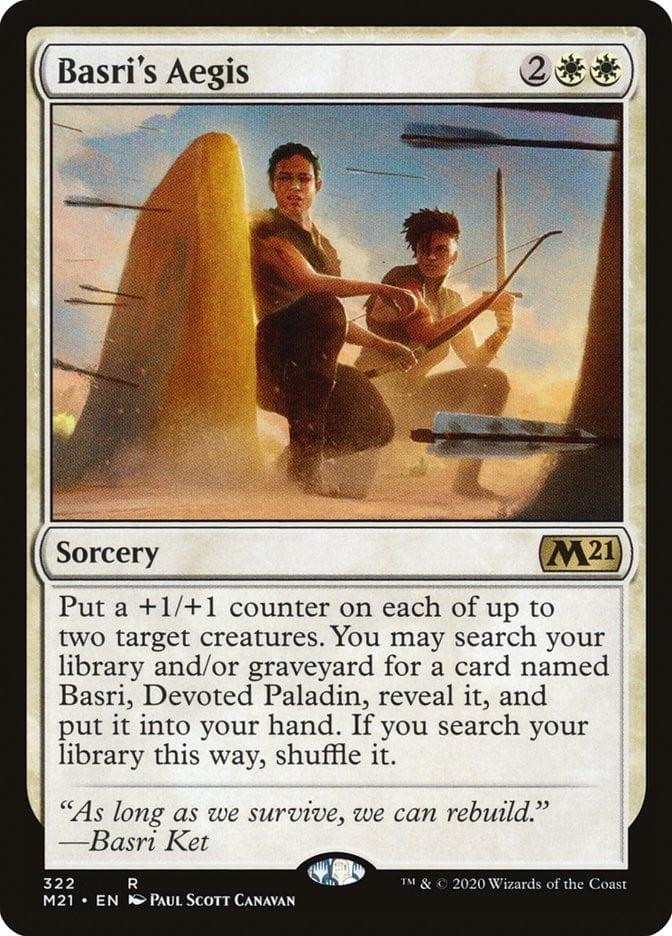 Magic: The Gathering MTG Single Basri's Aegis [Core Set 2021]