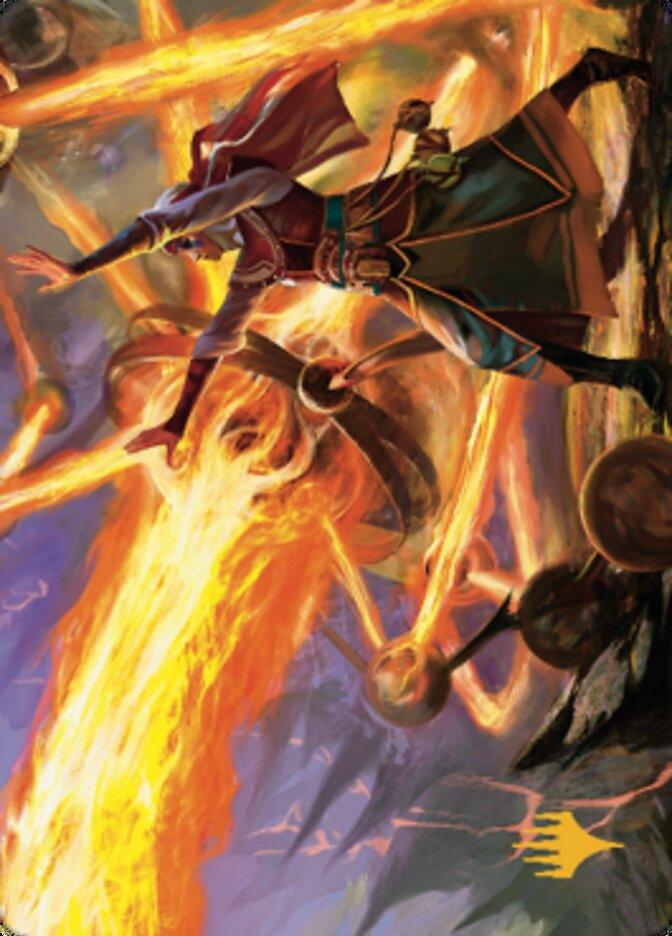 Ghitu Amplifier Art Card (Gold-Stamped Signature) [Dominaria United Art Series] - La Boîte Mystère ( The Mystery Box)