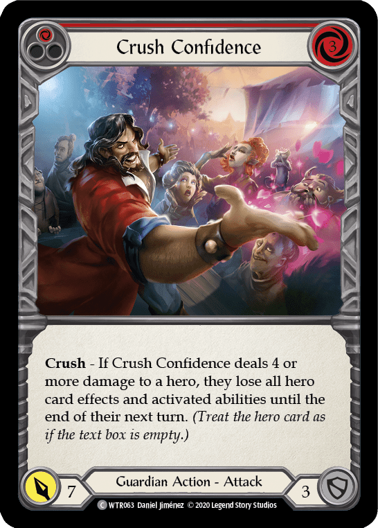 Crush Confidence (Red) [U-WTR063] Unlimited Rainbow Foil - La Boîte Mystère ( The Mystery Box)