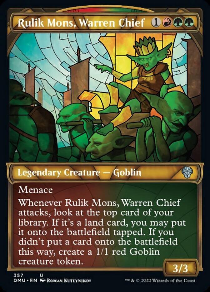 Rulik Mons, Warren Chief (Showcase Textured) [Dominaria United] - La Boîte Mystère ( The Mystery Box)