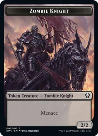 Zombie Knight // Griffin Double-sided Token [Dominaria United Commander Tokens] - La Boîte Mystère ( The Mystery Box)