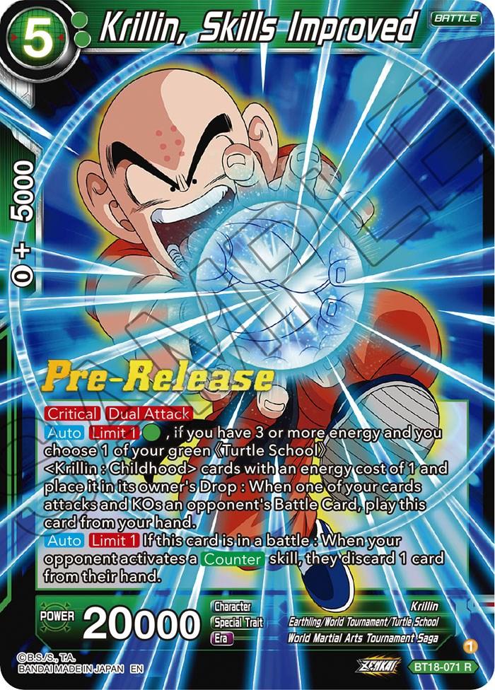 Krillin, Skills Improved (BT18-071) [Dawn of the Z-Legends Prerelease Promos] - La Boîte Mystère ( The Mystery Box)