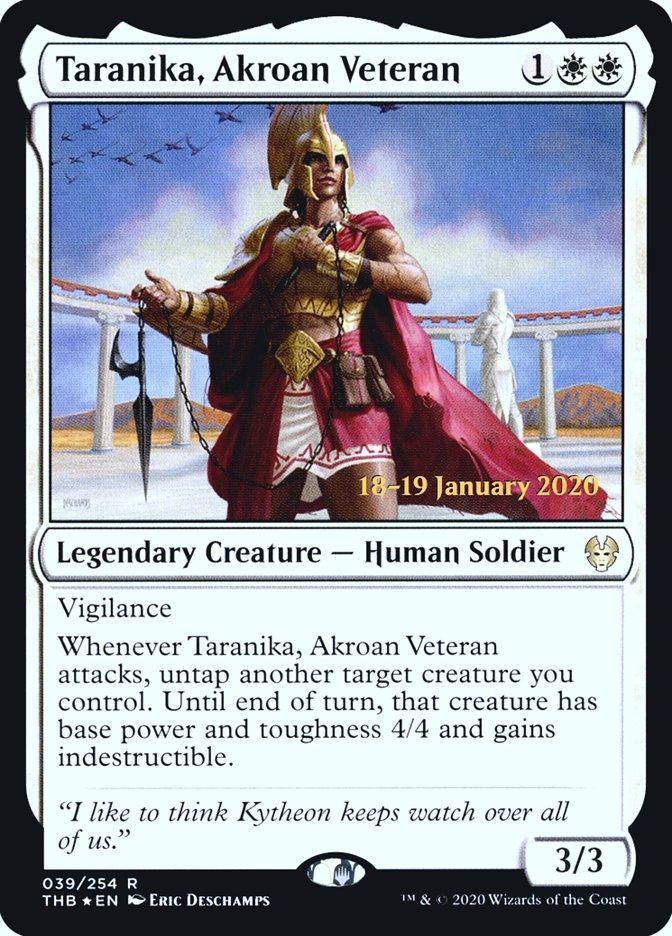 Taranika, Akroan Veteran [Theros Beyond Death Prerelease Promos] - La Boîte Mystère ( The Mystery Box)