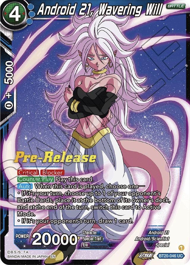 Android 21, Wavering Will (BT20-046) [Power Absorbed Prerelease Promos] - La Boîte Mystère ( The Mystery Box)