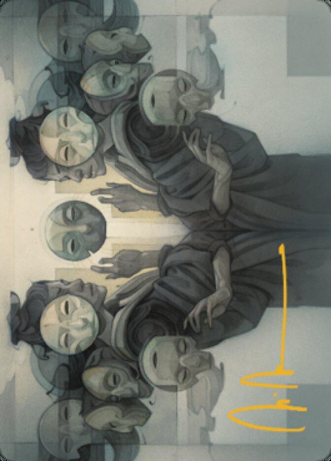 Vesuvan Duplimancy Art Card (Gold-Stamped Signature) [Dominaria United Art Series] - La Boîte Mystère ( The Mystery Box)
