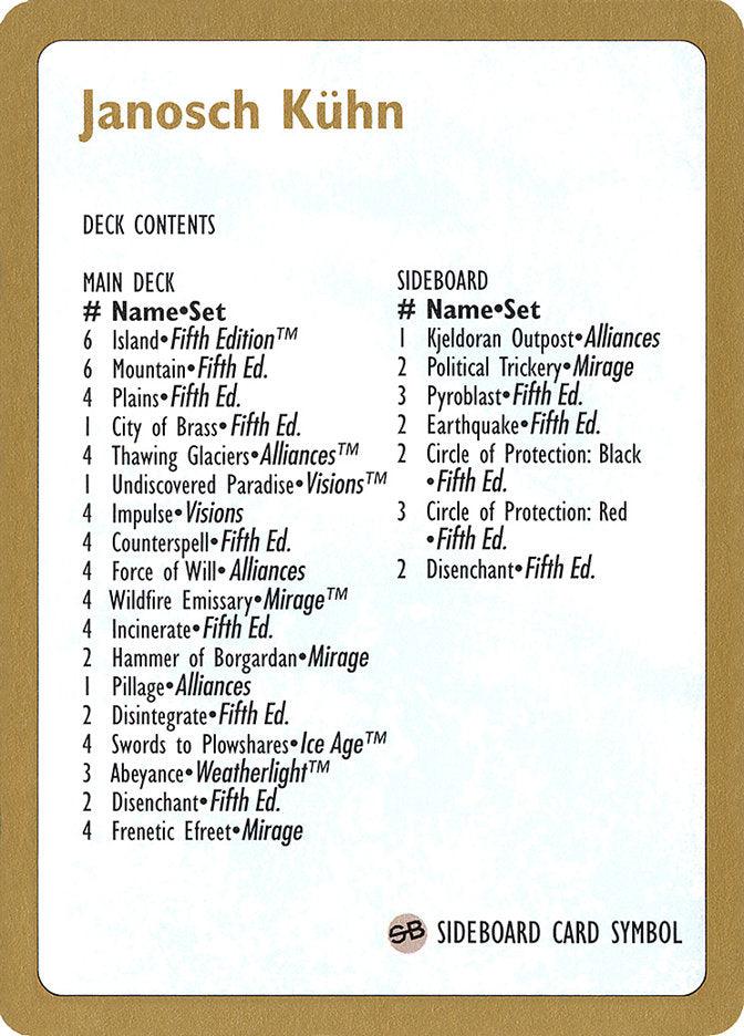 Janosch Kühn Decklist 1997 [World Championship Decks 1997] - La Boîte Mystère ( The Mystery Box)