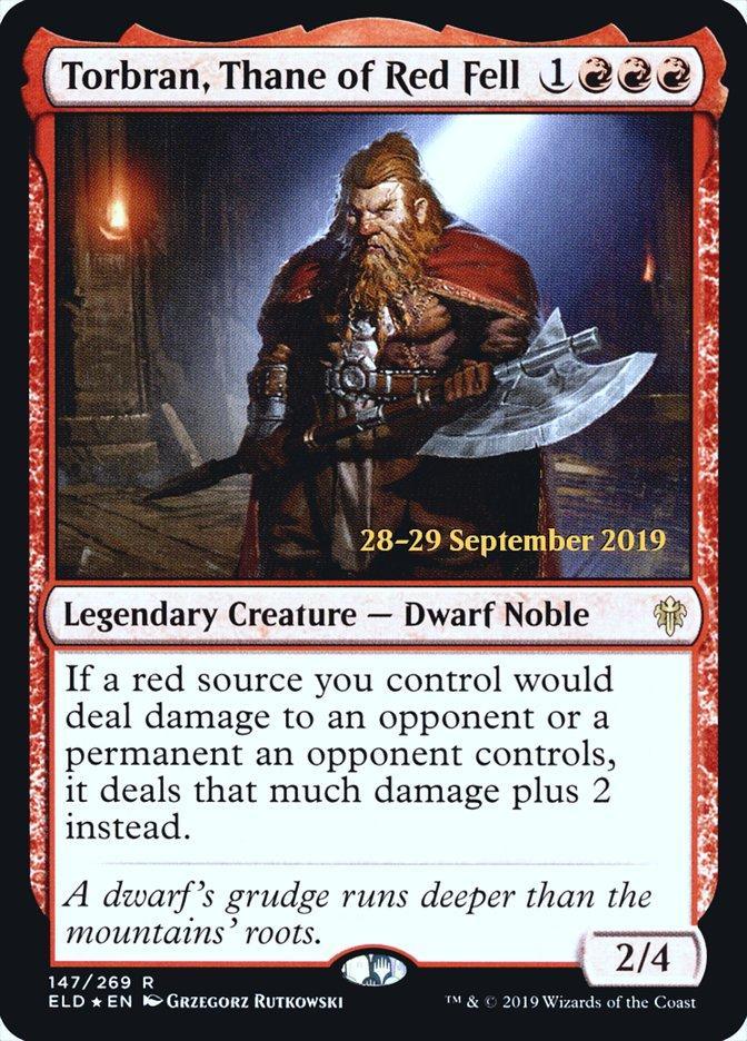 Torbran, Thane of Red Fell [Throne of Eldraine Prerelease Promos] - La Boîte Mystère ( The Mystery Box)