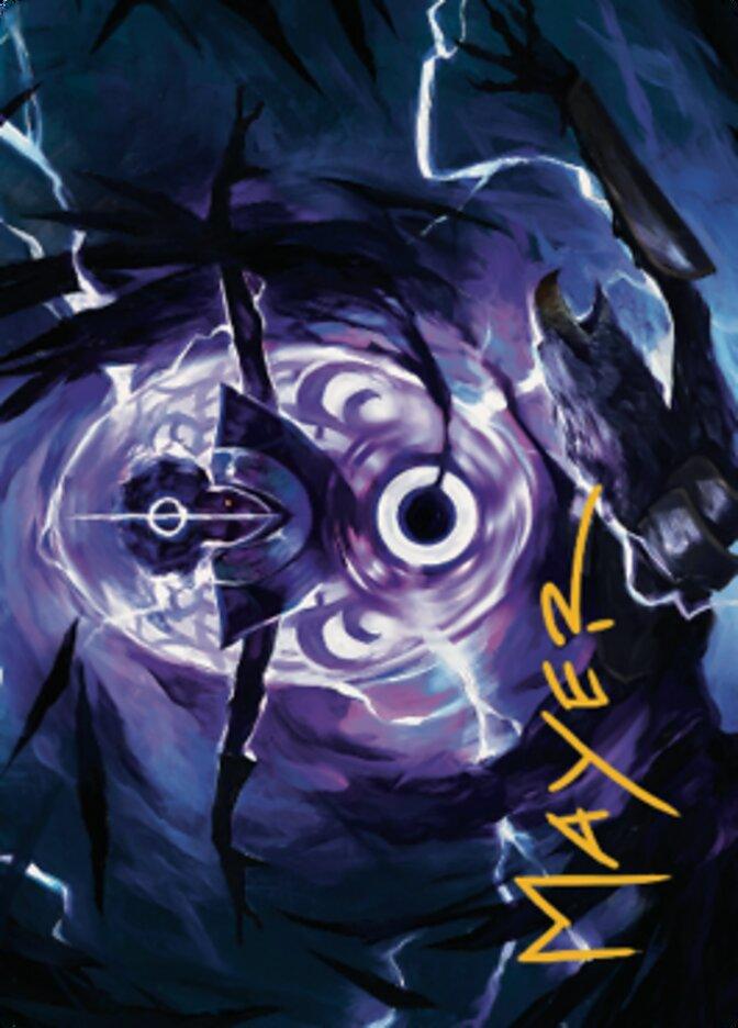 Rona's Vortex Art Card (Gold-Stamped Signature) [Dominaria United Art Series] - La Boîte Mystère ( The Mystery Box)