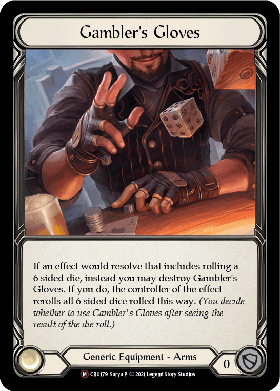 Gambler's Gloves [U-CRU179] (Crucible of War Unlimited) Unlimited Normal - La Boîte Mystère ( The Mystery Box)