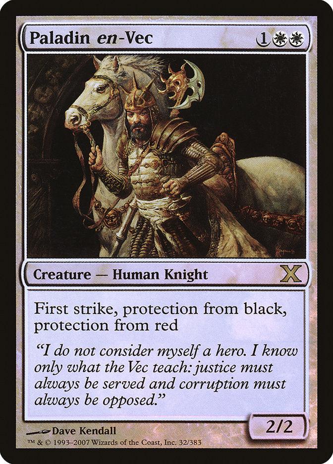 Paladin en-Vec (Premium Foil) [Tenth Edition] - La Boîte Mystère ( The Mystery Box)