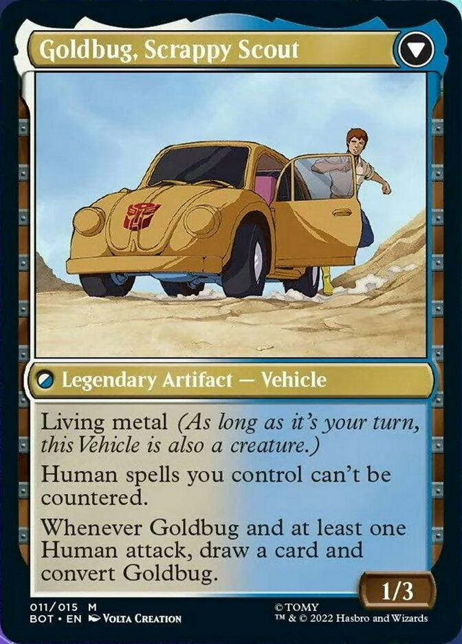 Goldbug, Humanity's Ally // Goldbug, Scrappy Scout [Universes Beyond: Transformers] - La Boîte Mystère ( The Mystery Box)