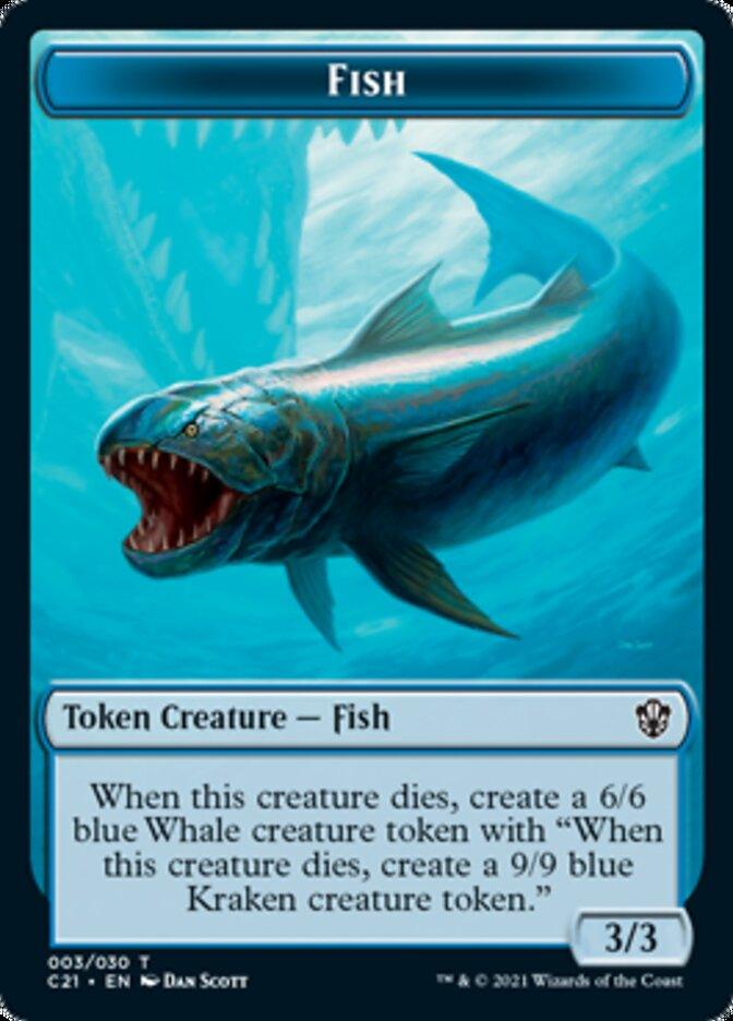 Beast (010) // Fish Token [Commander 2021 Tokens] - La Boîte Mystère ( The Mystery Box)