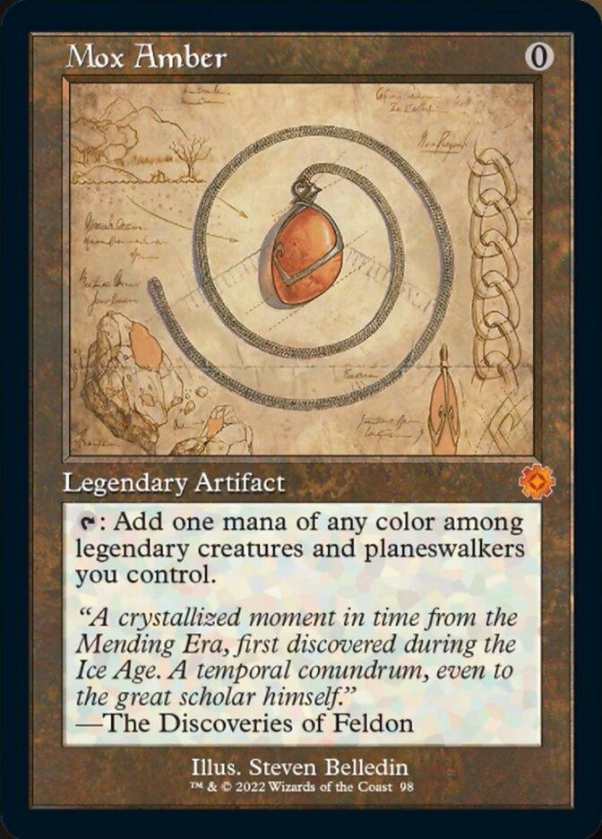 Mox Amber (Retro Schematic) [The Brothers' War Retro Artifacts] - La Boîte Mystère ( The Mystery Box)