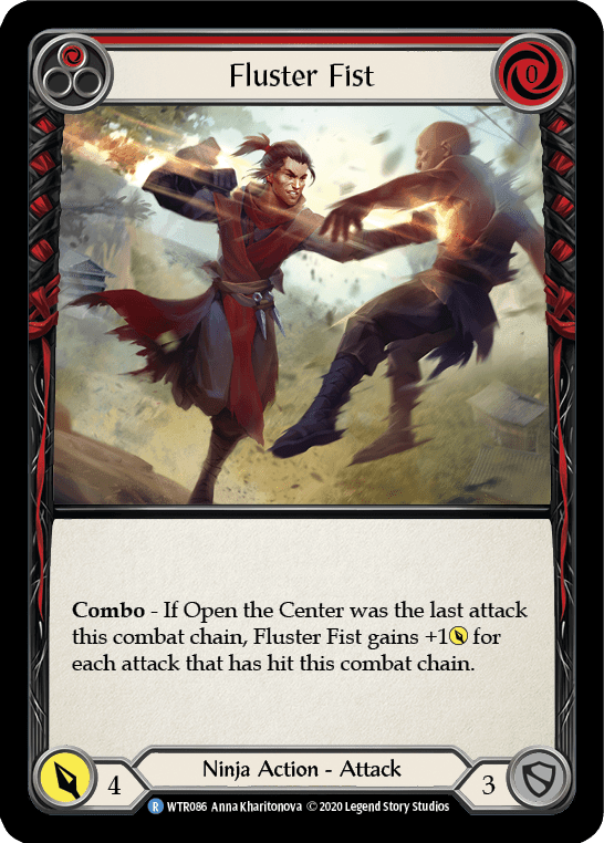 Fluster Fist (Red) [U-WTR086] Unlimited Rainbow Foil - La Boîte Mystère ( The Mystery Box)