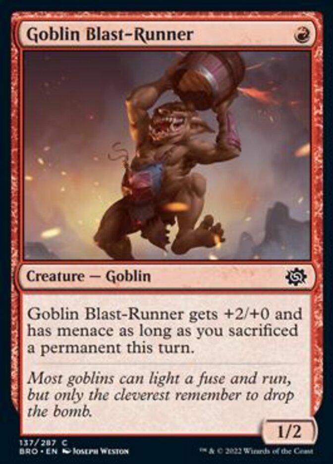 Goblin Blast-Runner [The Brothers' War] - La Boîte Mystère ( The Mystery Box)