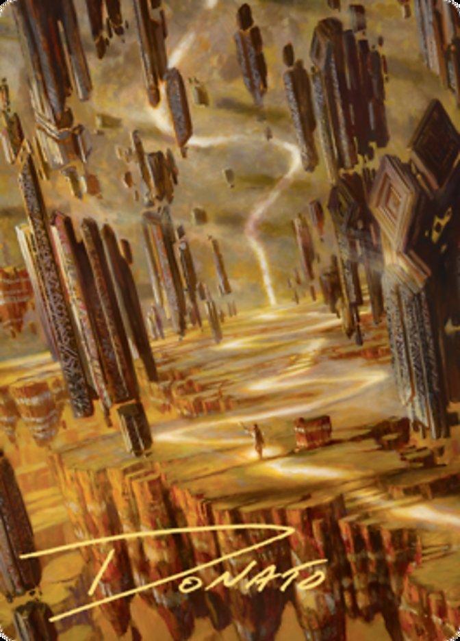 Brightclimb Pathway Art Card (Gold-Stamped Signature) [Zendikar Rising Art Series] - La Boîte Mystère ( The Mystery Box)
