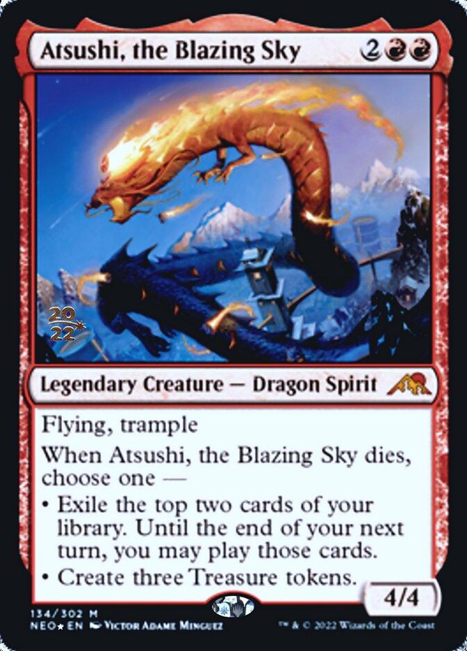 Atsushi, the Blazing Sky [Kamigawa: Neon Dynasty Prerelease Promos] - La Boîte Mystère ( The Mystery Box)
