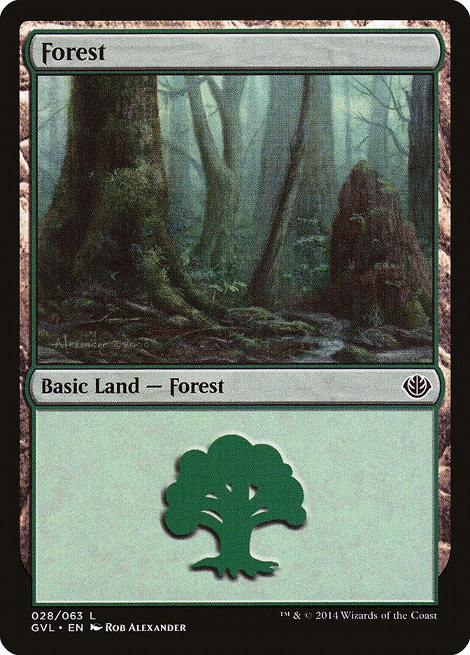 Forest (28) (Garruk vs. Liliana) [Duel Decks Anthology] - La Boîte Mystère ( The Mystery Box)