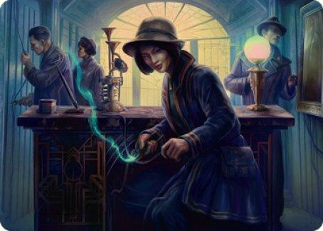Wiretapping Art Card [Streets of New Capenna Art Series] - La Boîte Mystère ( The Mystery Box)