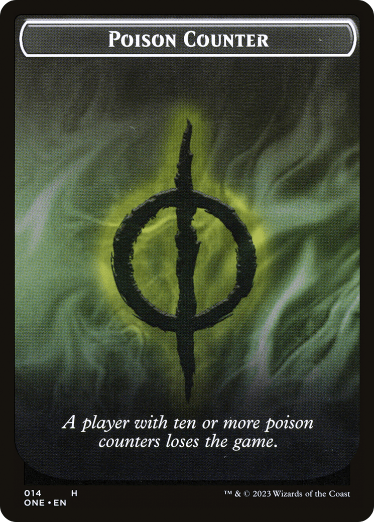 Poison Counter // Beast Double-Sided Token [Phyrexia: All Will Be One Commander Tokens] - La Boîte Mystère ( The Mystery Box)