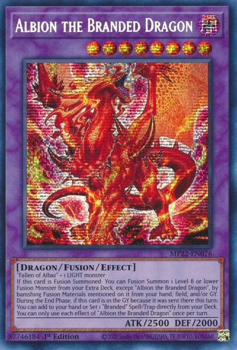 Albion the Branded Dragon [MP22-EN076] Prismatic Secret Rare - La Boîte Mystère ( The Mystery Box)