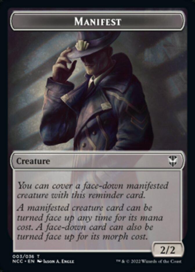 Manifest // Copy Double-sided Token [Streets of New Capenna Commander Tokens] - La Boîte Mystère ( The Mystery Box)