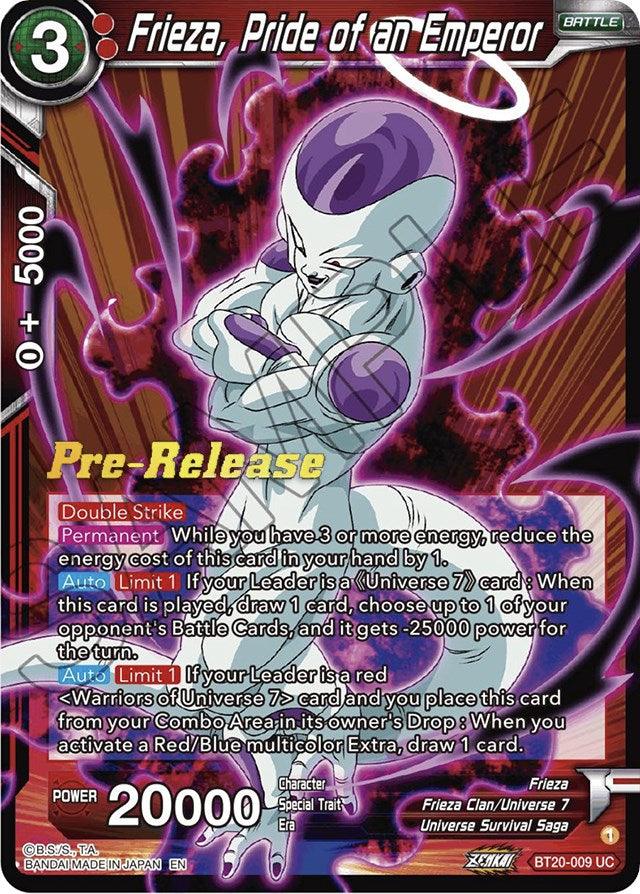 Frieza, Pride of an Emperor (BT20-009) [Power Absorbed Prerelease Promos] - La Boîte Mystère ( The Mystery Box)