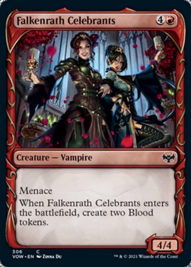 Falkenrath Celebrants (Showcase Fang Frame) [Innistrad: Crimson Vow] - La Boîte Mystère ( The Mystery Box)