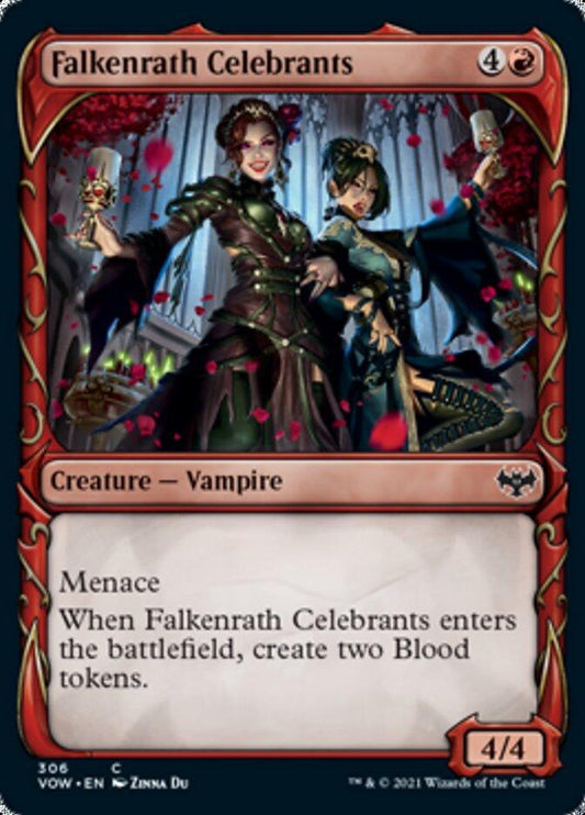 Falkenrath Celebrants (Showcase Fang Frame) [Innistrad: Crimson Vow] - La Boîte Mystère ( The Mystery Box)