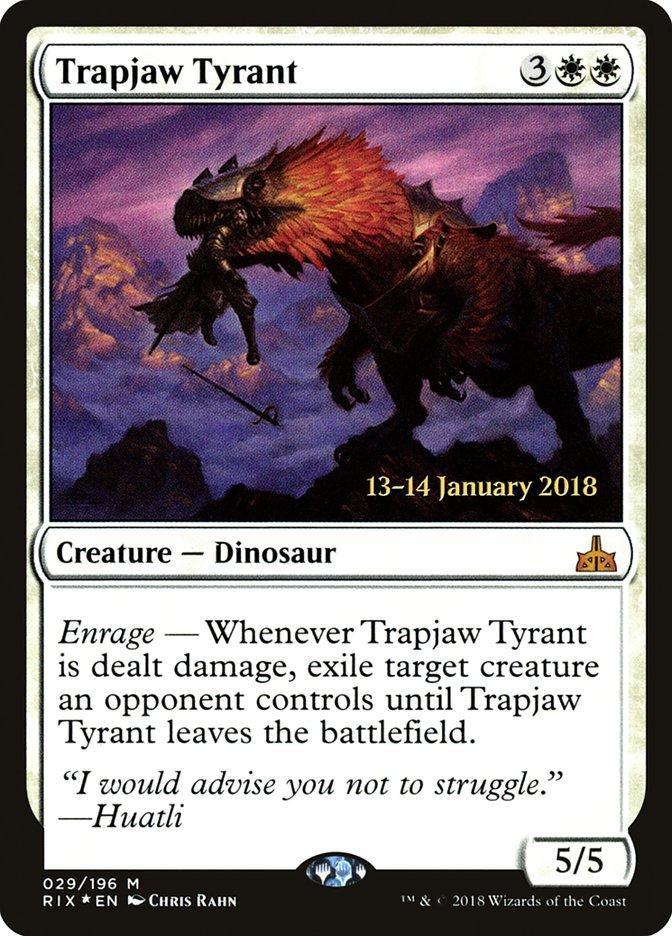 Trapjaw Tyrant [Rivals of Ixalan Prerelease Promos] - La Boîte Mystère ( The Mystery Box)