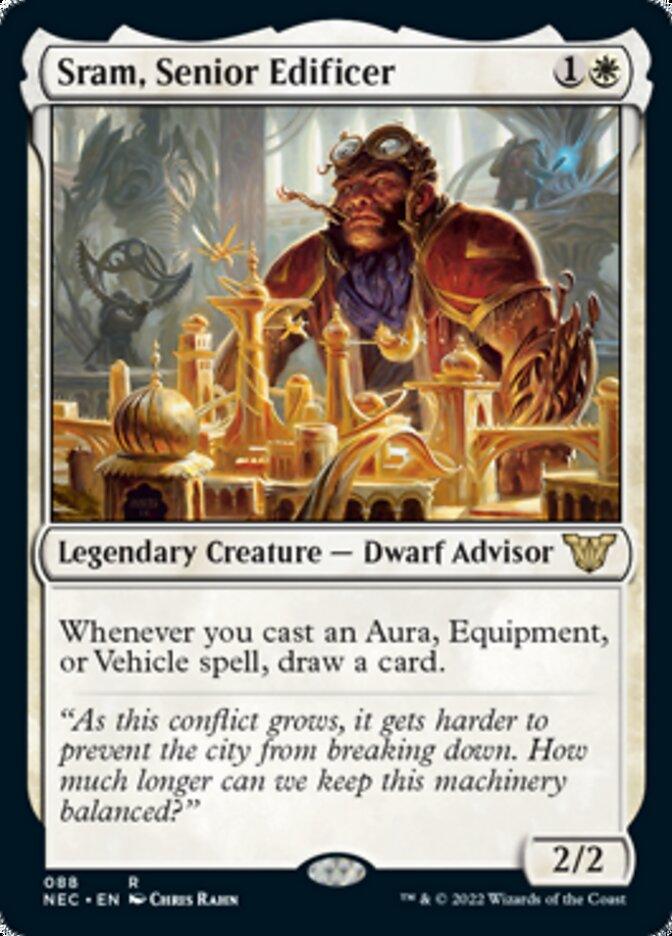 Sram, Senior Edificer [Kamigawa: Neon Dynasty Commander] - La Boîte Mystère ( The Mystery Box)