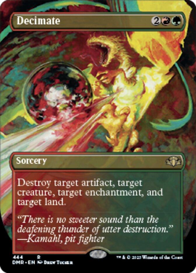 Decimate (Borderless Alternate Art) [Dominaria Remastered] - La Boîte Mystère ( The Mystery Box)