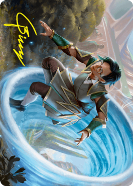 Vortex Runner Art Card (Gold-Stamped Signature) [Strixhaven: School of Mages Art Series] - La Boîte Mystère ( The Mystery Box)