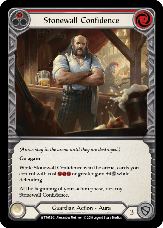 Stonewall Confidence (Red) [WTR072-C] Alpha Print Rainbow Foil - La Boîte Mystère ( The Mystery Box)