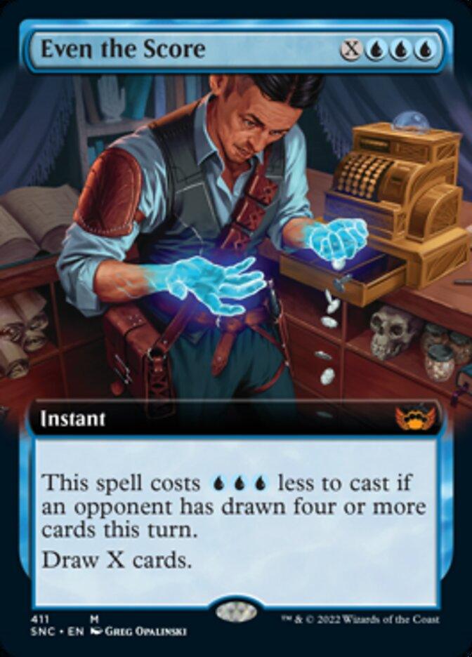Even the Score (Extended Art) [Streets of New Capenna] - La Boîte Mystère ( The Mystery Box)
