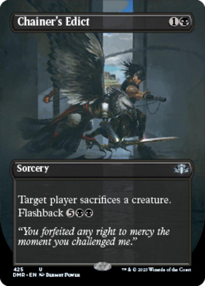 Chainer's Edict (Borderless Alternate Art) [Dominaria Remastered] - La Boîte Mystère ( The Mystery Box)