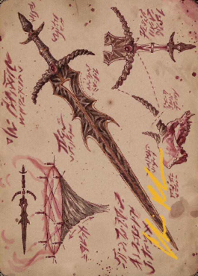 Blackblade Reforged Art Card (Gold-Stamped Signature) [The Brothers' War Art Series] - La Boîte Mystère ( The Mystery Box)