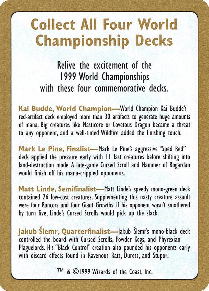 1999 World Championships Ad [World Championship Decks 1999] - La Boîte Mystère ( The Mystery Box)