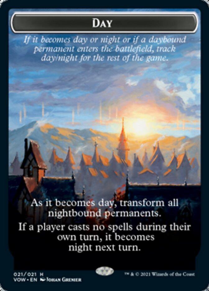 Day // Night Double-sided Token [Innistrad: Crimson Vow Tokens] - La Boîte Mystère ( The Mystery Box)