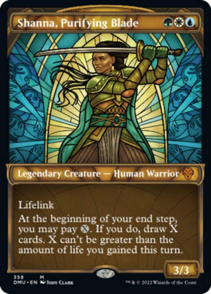 Shanna, Purifying Blade (Showcase Textured) [Dominaria United] - La Boîte Mystère ( The Mystery Box)