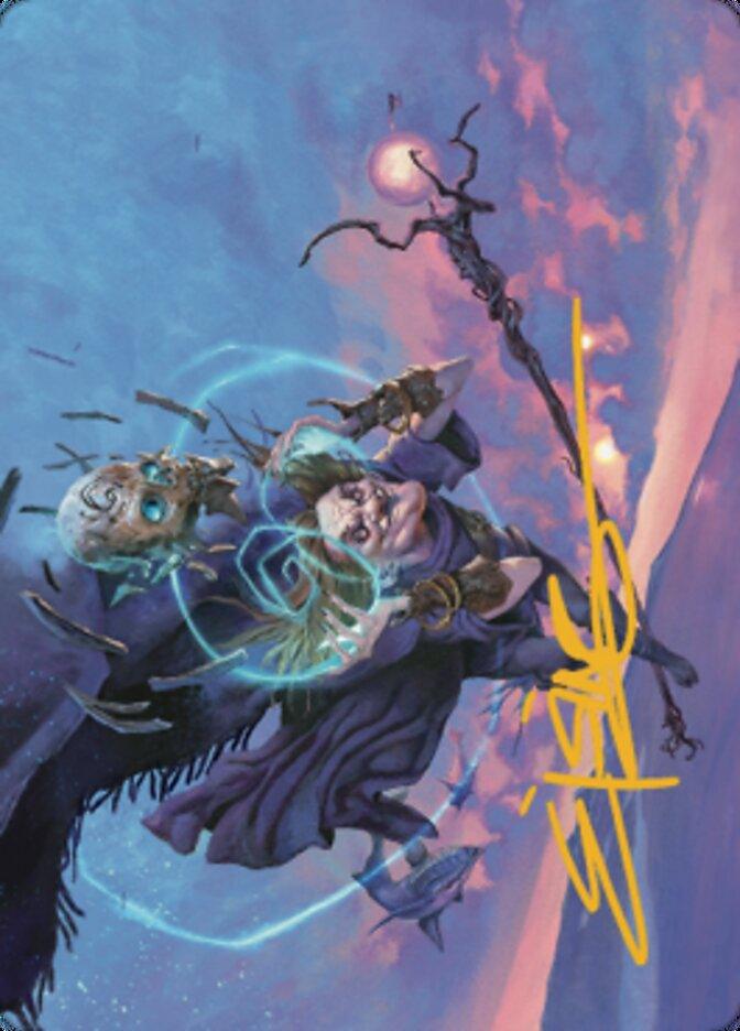 Zur, Eternal Schemer Art Card 1 (Gold-Stamped Signature) [Dominaria United Art Series] - La Boîte Mystère ( The Mystery Box)