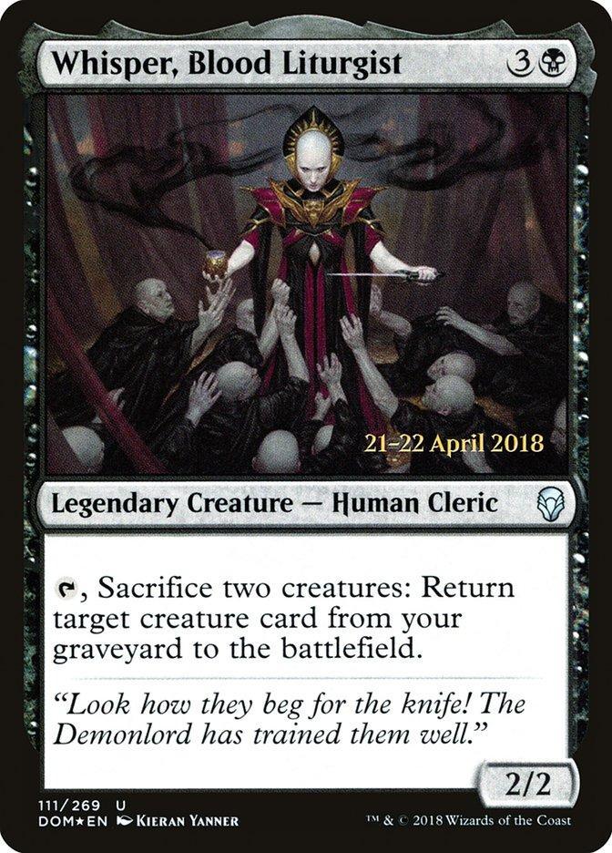 Whisper, Blood Liturgist [Dominaria Prerelease Promos] - La Boîte Mystère ( The Mystery Box)