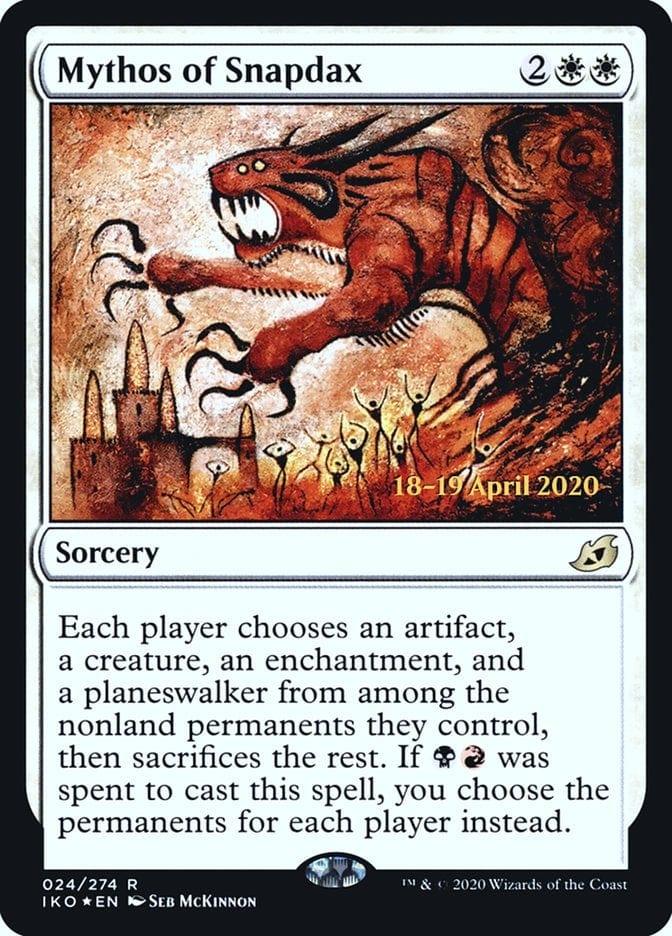 Mythos of Snapdax [Ikoria: Lair of Behemoths Prerelease Promos] - La Boîte Mystère ( The Mystery Box)
