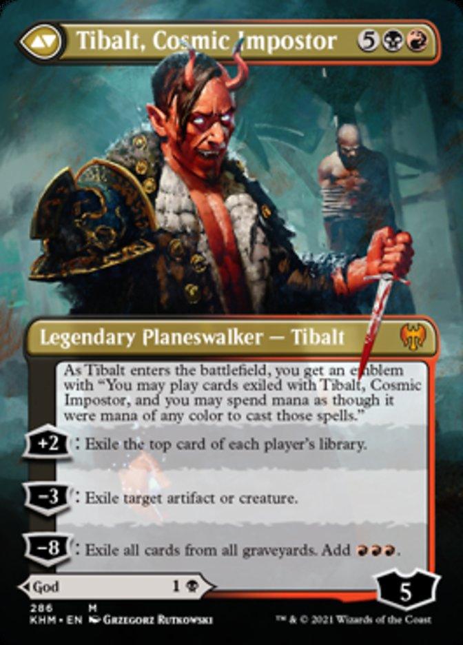 Valki, God of Lies // Tibalt, Cosmic Impostor (Borderless) [Kaldheim] - La Boîte Mystère ( The Mystery Box)